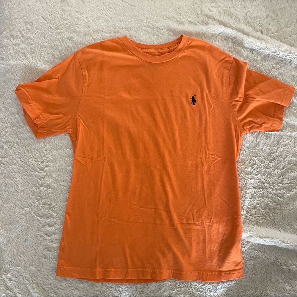 Polo Ralph Lauren -Boys Signature Pony T-shirt , size: Medium (10-12) , Orange - Picture 1 of 6